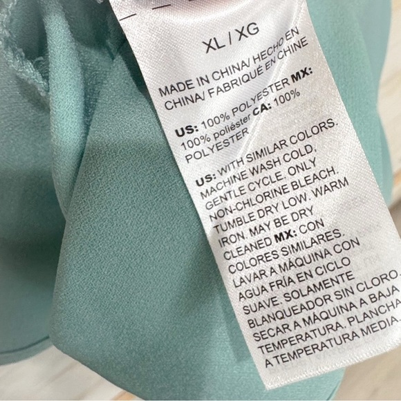 NWT WHBM light blue off shoulder top ❤️ size XL - Picture 8 of 10